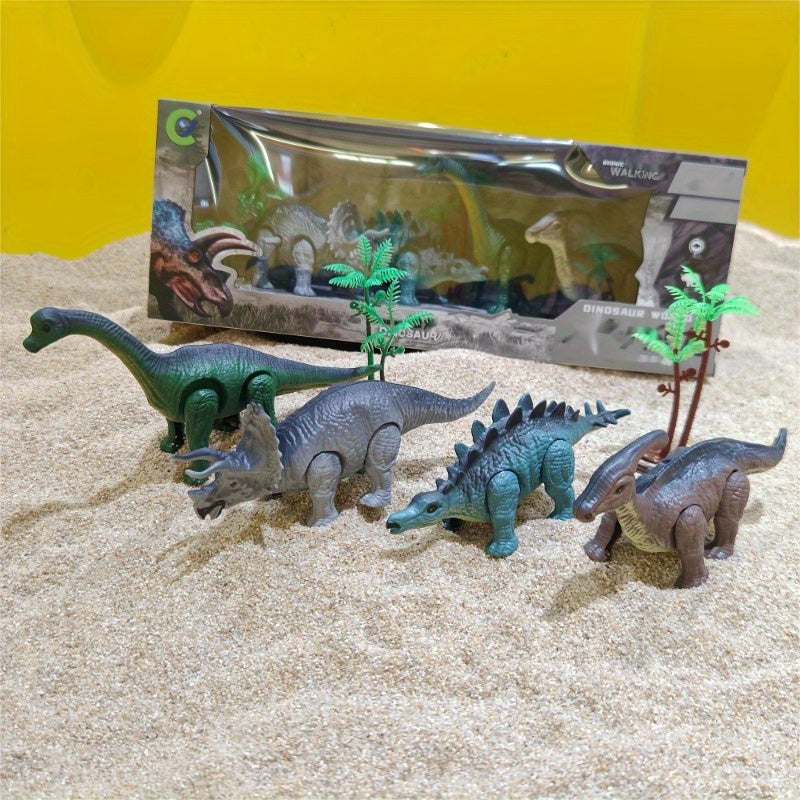 Dino Toy Set Triceratops Stegosaurus Iguanodon T Rex