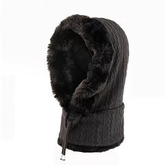 Women's Winter Outdoor Cycling Head Cover Hat Anti Cold Fleece Warm Cap