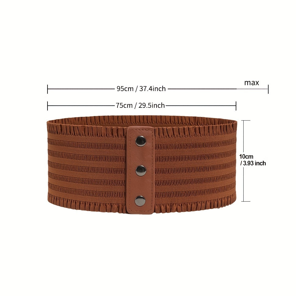 Women's Stretchy Dress Belts Elastic Corset Waistband