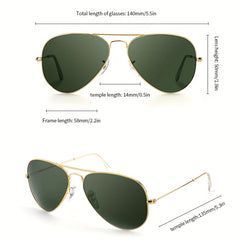 Men's Vintage Aviator Sunglasses Outdoor Driving Fishing