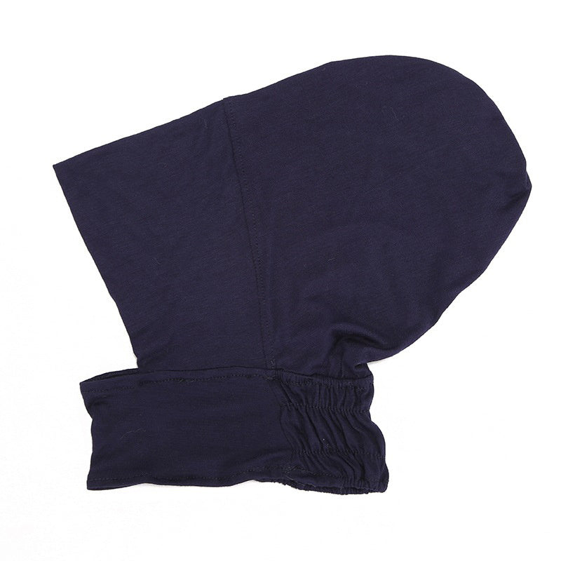 Underscarf Bonnet Caps Solid Head Scarf Cap Adjustable Under Hijab Cap