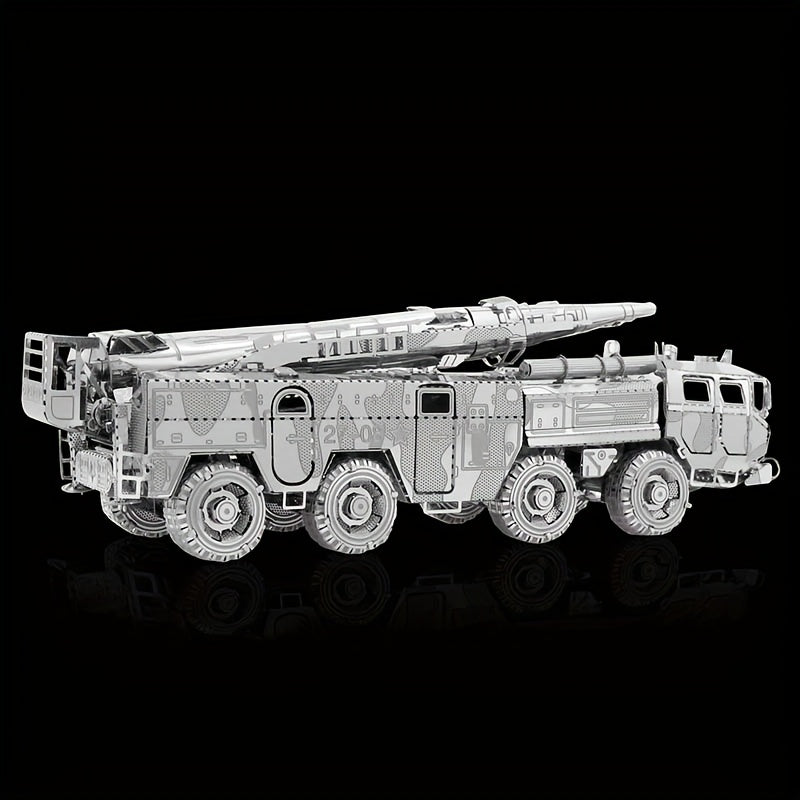 Missile Vehicle 3D Metal Puzzle Toy DIY Assembly Model