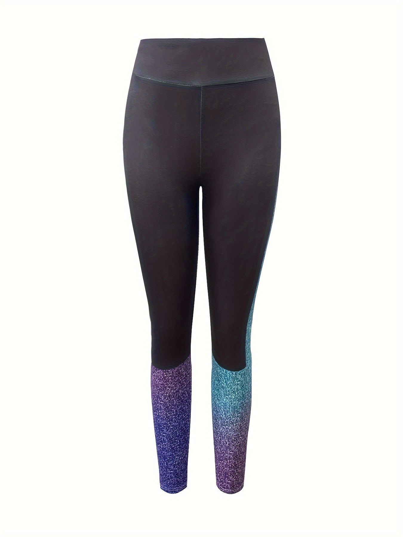 High Waist Ombre Running Leggings Women's Sports Tight Pants