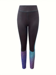 High Waist Ombre Running Leggings Women's Sports Tight Pants
