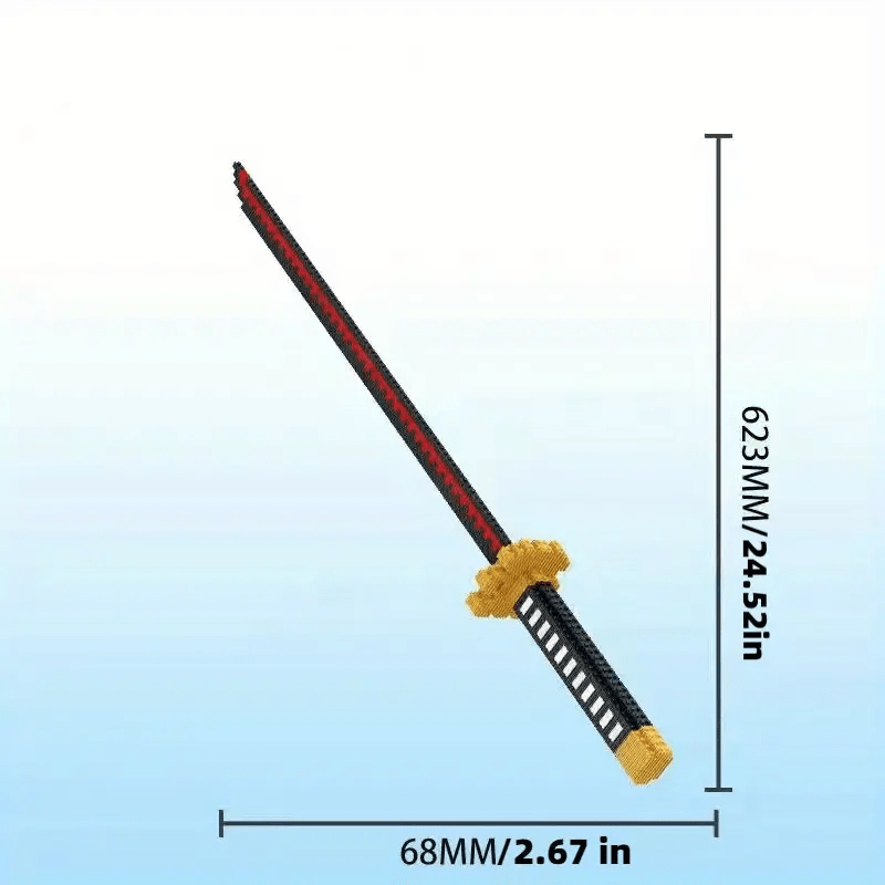 Building Blocks Assembly Model Weapon Sheath Brick Toy Boy Educational Toy Gift