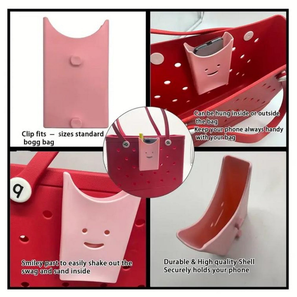 Soft Rubber Bag Phone Holder Insert for Storage