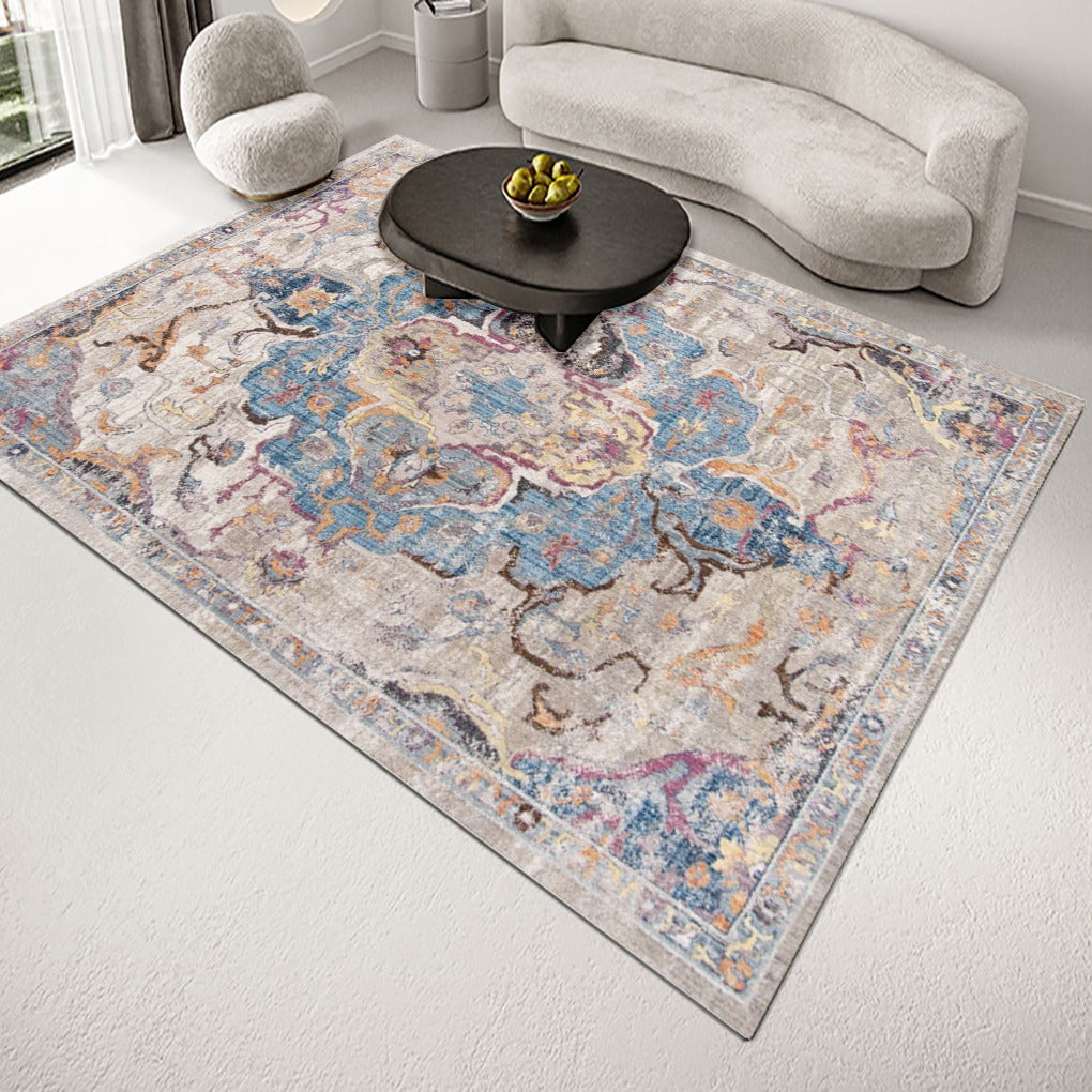 Vintage Oriental Area Rug - Machine Washable