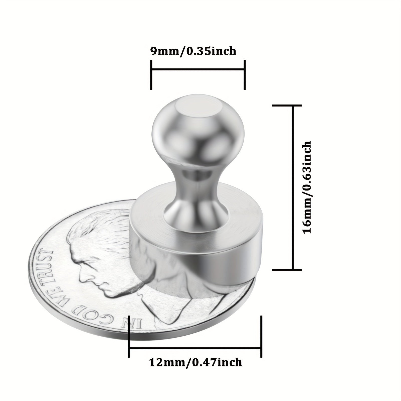 10pcs Small Push Pin Magnets For Whiteboard Refrigerator Office