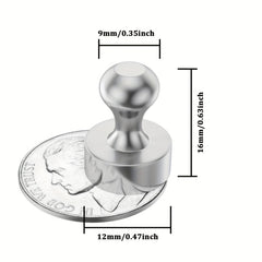 10pcs Small Push Pin Magnets For Whiteboard Refrigerator Office