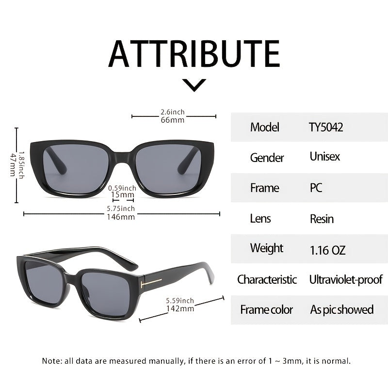 Small Square Sunglasses Women UV 400 Vintage Rectangle Glasses