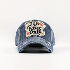 Denim Distressed Sunshade Baseball Cap