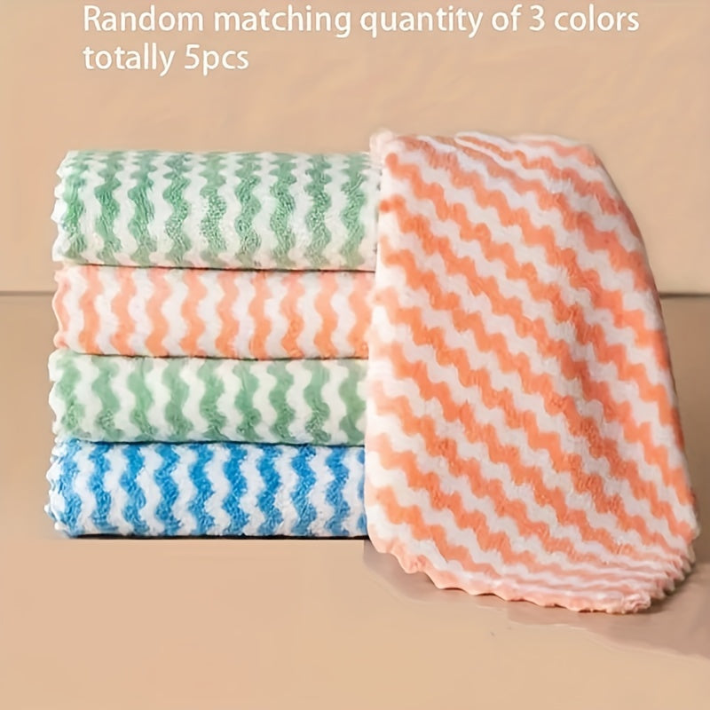 10pcs Microfiber Towels Reusable Cleaning Towels for Kitchen Bathroom Car Window