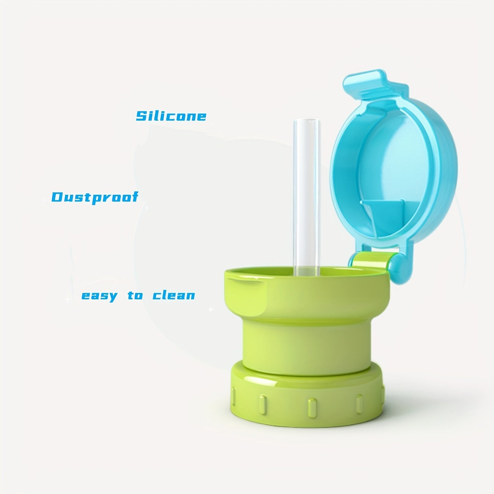 Anti Spill Anti Choke Water Bottle Cap Portable Straw