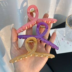 Solid Hair Claw Style Hair Claw Sweet Ponytail Holder Shark Claw Women Girls Hai