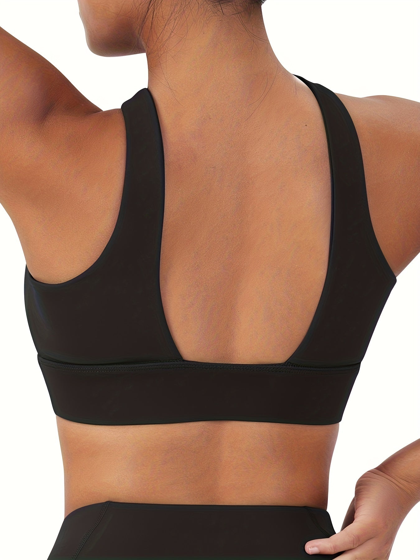 Women's Crisscross Back Sports Bra Medium Support Padded Tank Top