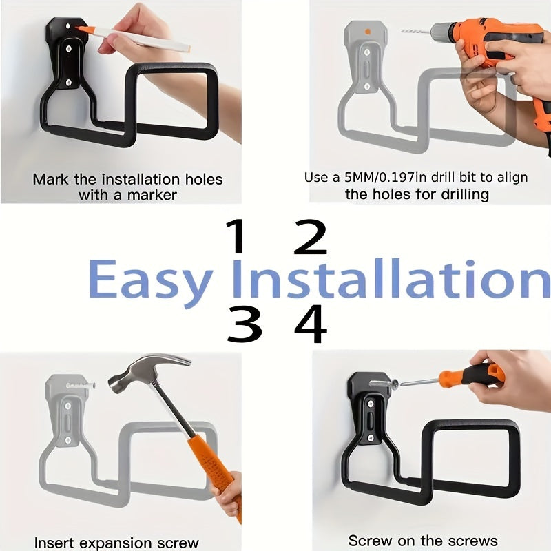 Metal Heavy Duty Wall Mount Hose Holder Hose Reel For Garden
