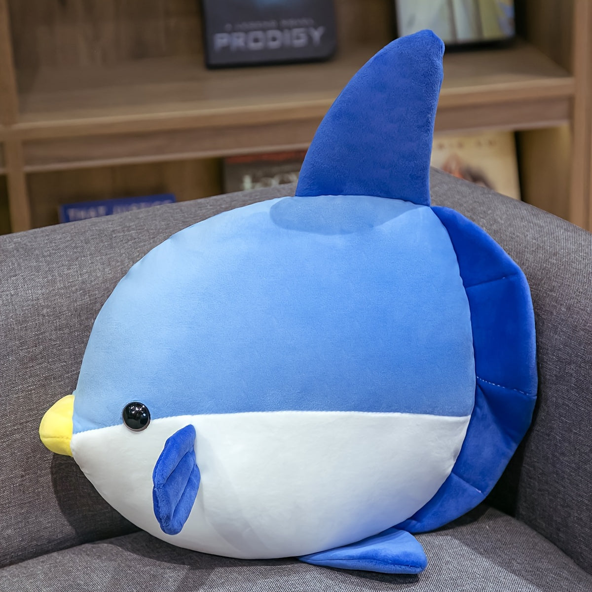 Sunfish Plush Toy Soft Stuffed Fish Tropical Ocean Series