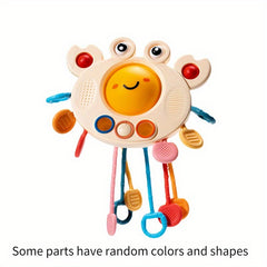 Crab Toy Montessori Sensory Educational Pull String Grasp Training