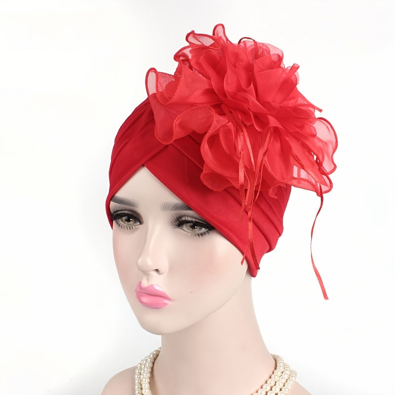 Mesh Lace Turban Cap Beanie Chemotherapy Hat