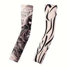 Tattoo Sleeve Embroidered Men's/Women's Sunscreen Hand Sleeves
