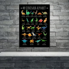 Kids Dinosaur Alphabet Wall Sticker Room Decor