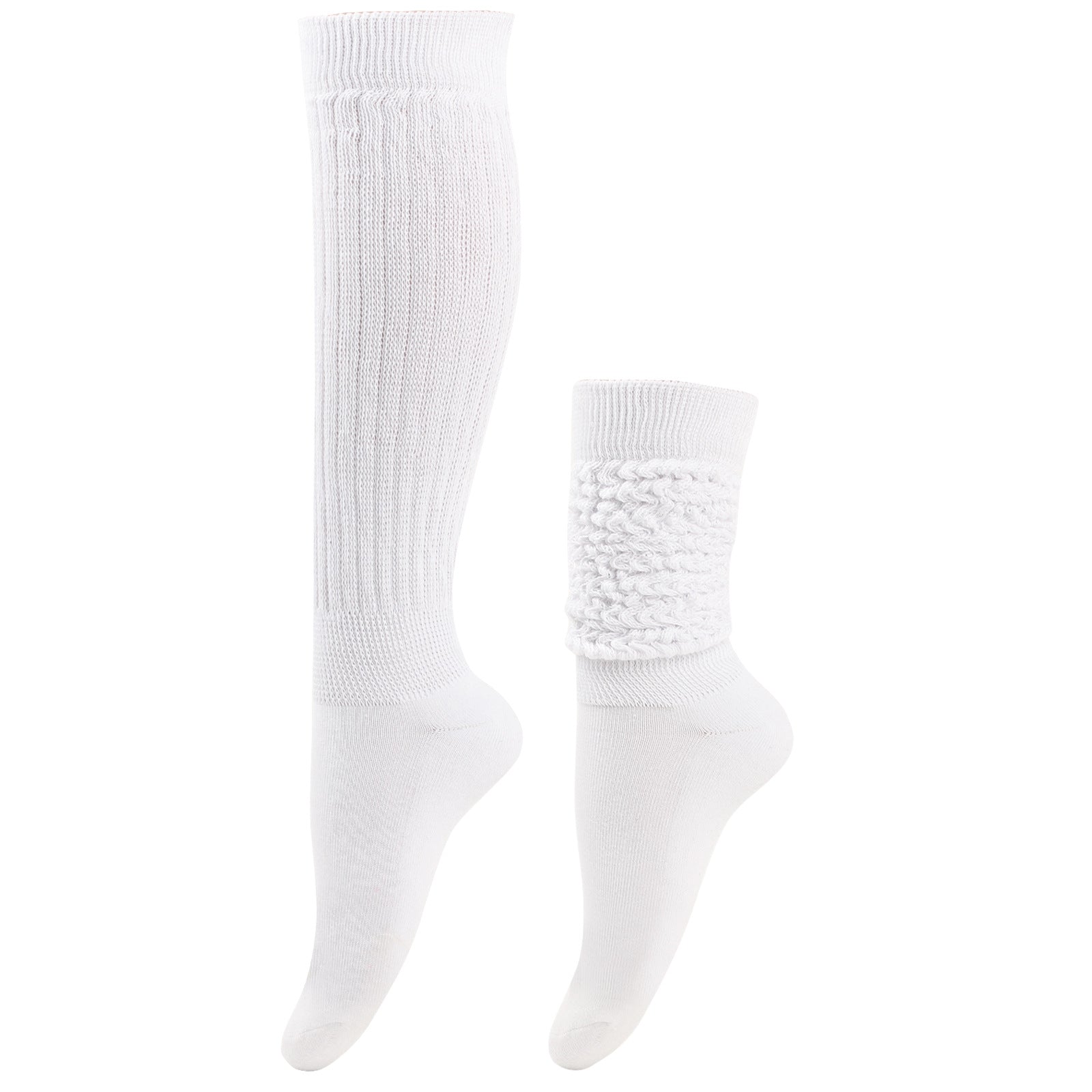 Thermal Knee High Socks Knit Style Solid Calf Socks Women's Stockings