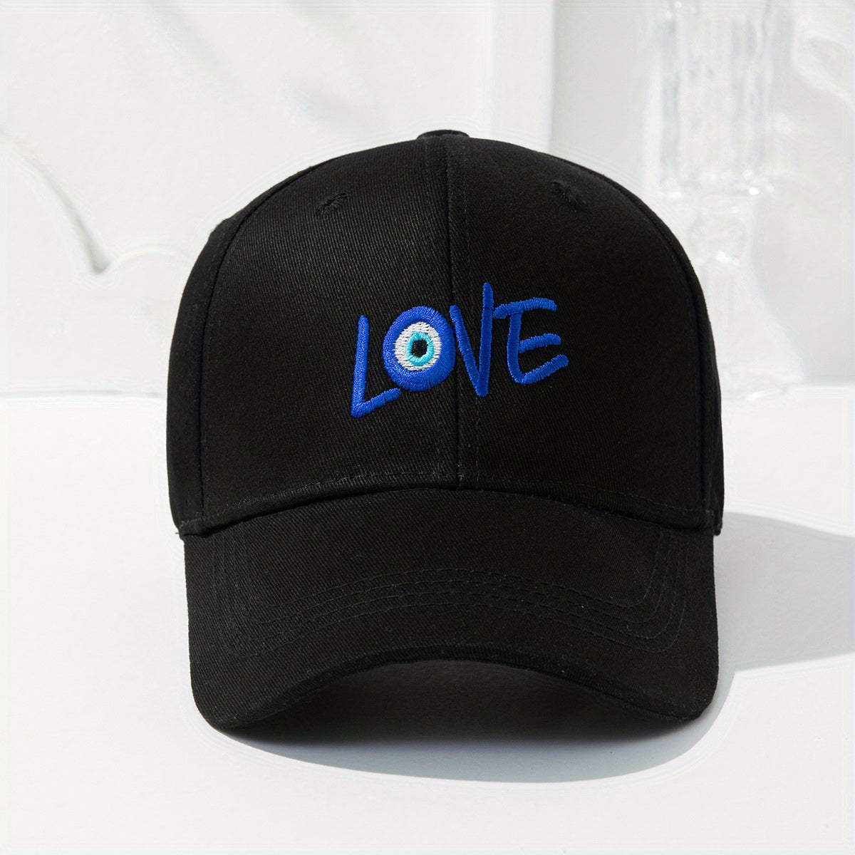 Devil's Eye Embroidery Baseball Cap LOVE Couple Dad Hat