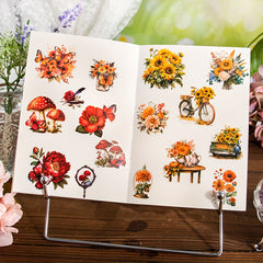 20pcs Simulation Pet & Plant Journal Stickers