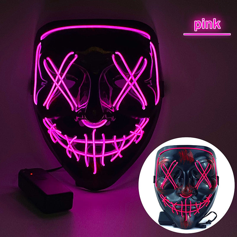 Ghost Luminous Face Mask for Halloween Party