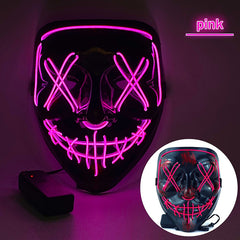 Ghost Luminous Face Mask for Halloween Party