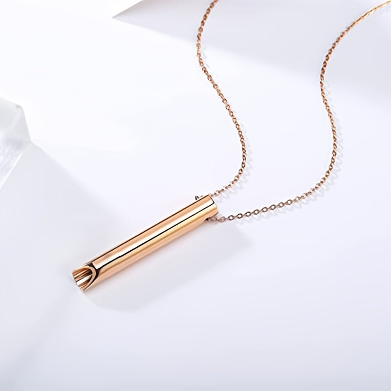 Punk Steel Necklace for Meditation Anxiety Relief Yoga Men