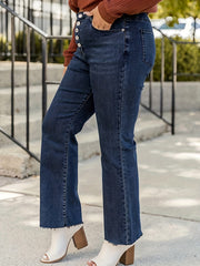  Flared Leg Jeans - Button Fly Medium Stretch
