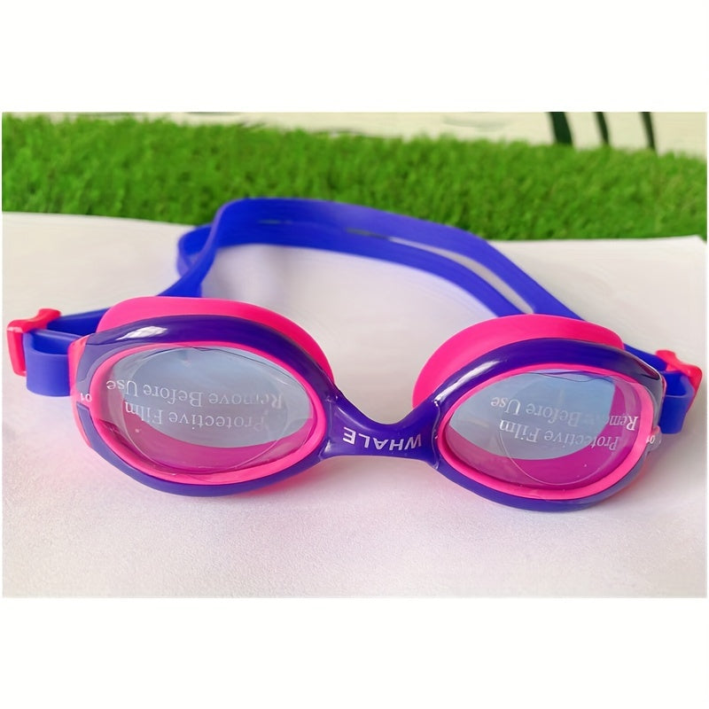 Kids' Silicone Swimming Goggles Adjustable Waterproof