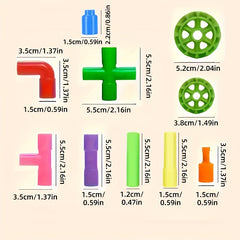 50pcs Water Pipe Building Blocks Set for Skill Building Creative Gift