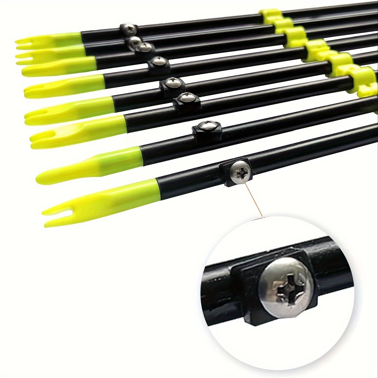 5pcs Bowfishing Arrows Safety Slides Kit for Compound Recurve Bow