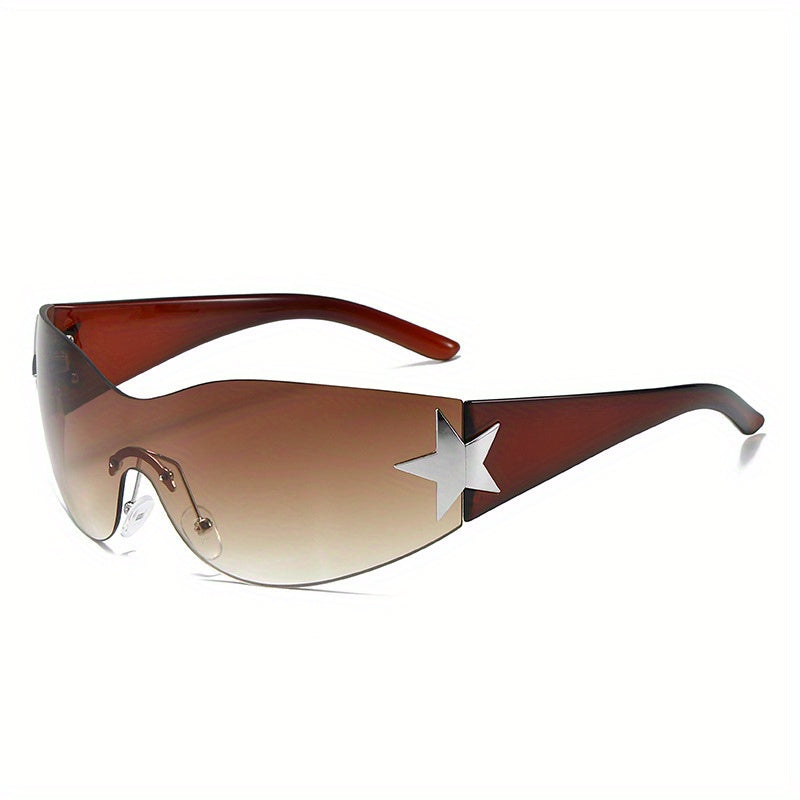 Y2K One Piece Gradient Sunglasses UV400