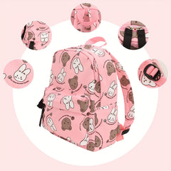 Kids Backpack Cartoon Rabbit Bear School Bag