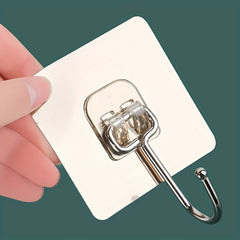 Large Adhesive Wall Hooks for Bathroom Kitchen Room - 40pcs