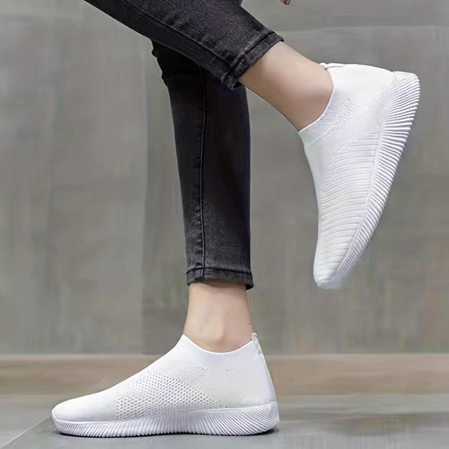 Breathable Lace Up Mesh Sneakers Soft Sole Walking Shoes