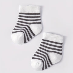 6 Pairs Boys Star Striped Short Socks for All Seasons
