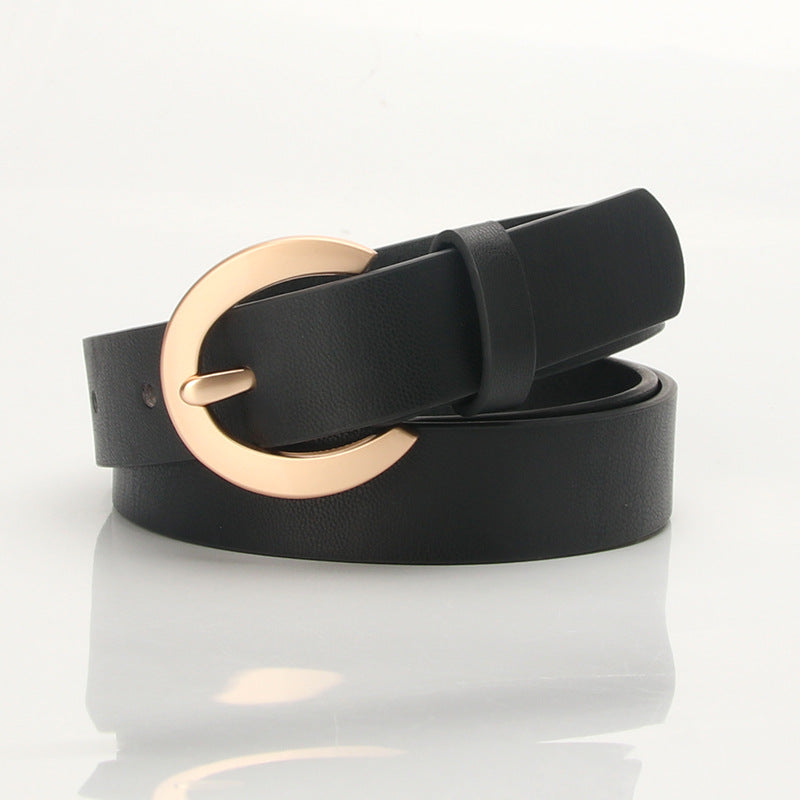 Women's PU Leather Waist Belt for Jeans Pants Dress