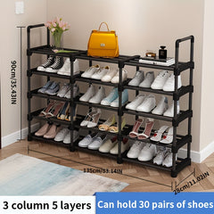 5 Layer Shoe Rack Organizer for Home School Dorm