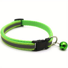 Reflective Pet Collar with Bell for Dogs and Cats