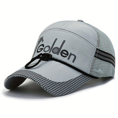 Men's Fishing Hat Peaked Cap Breathable Baseball Cap Sun Hat