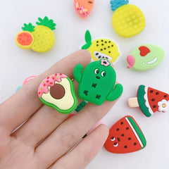 12pcs Cartoon Ice Cream Shoe Charm Cake Watermelon Clogs DIY Decoration
