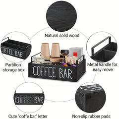 Solid Wooden Box Tea Room Coffee Cup Storage Box Home Decor Year Gift