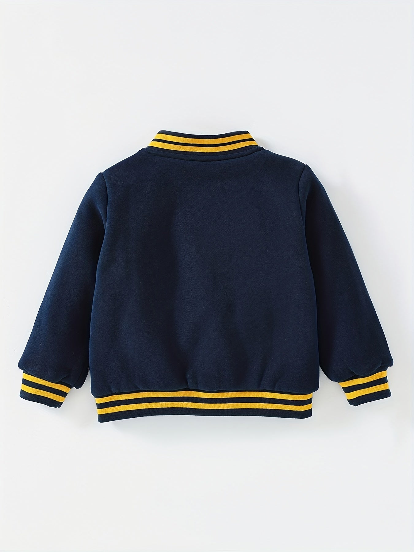 Boys Warm Baseball Jacket Long Sleeve Varsity Jacket