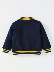Boys Warm Baseball Jacket Long Sleeve Varsity Jacket