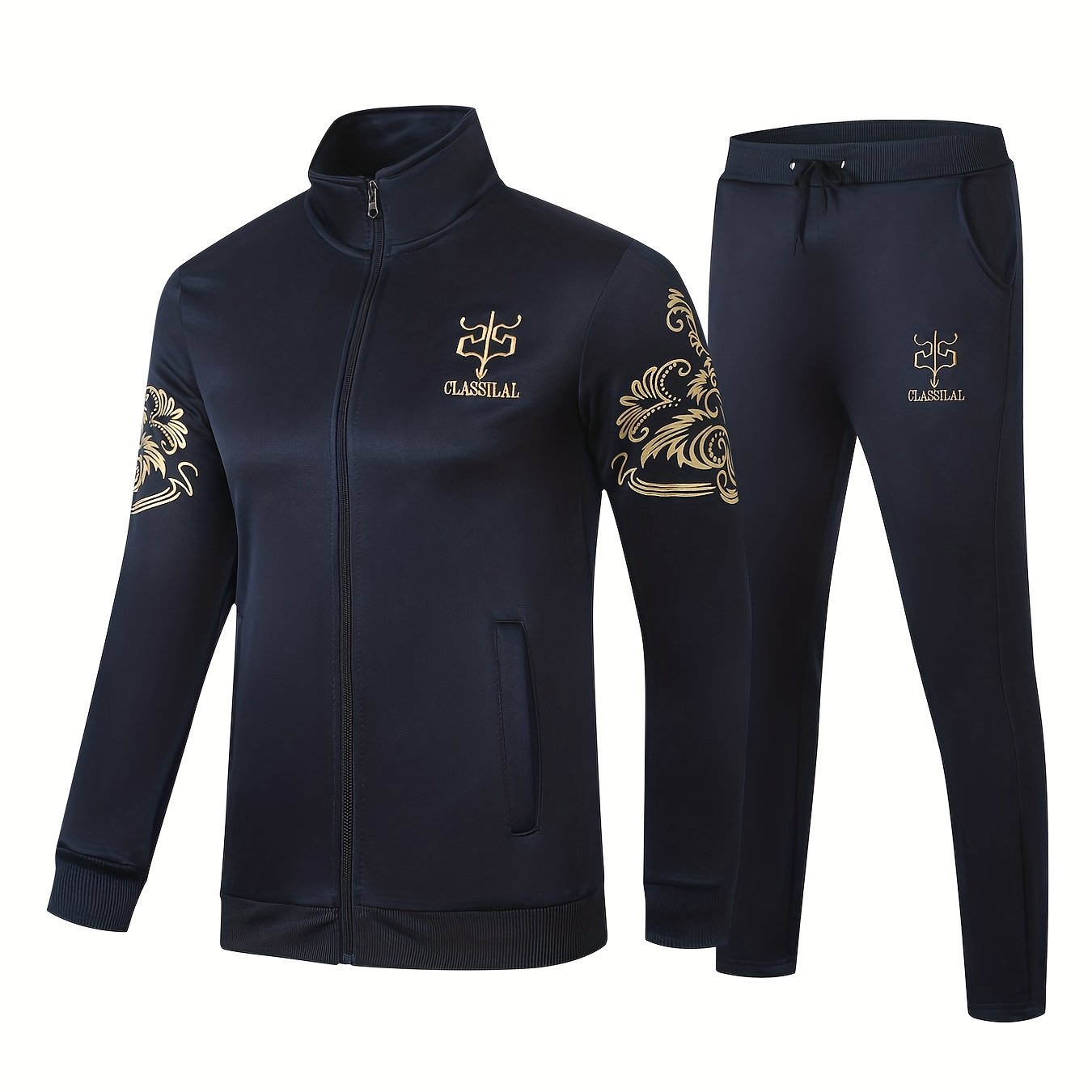 Men's Embroidered Sportswear Set for Outdoor Activities