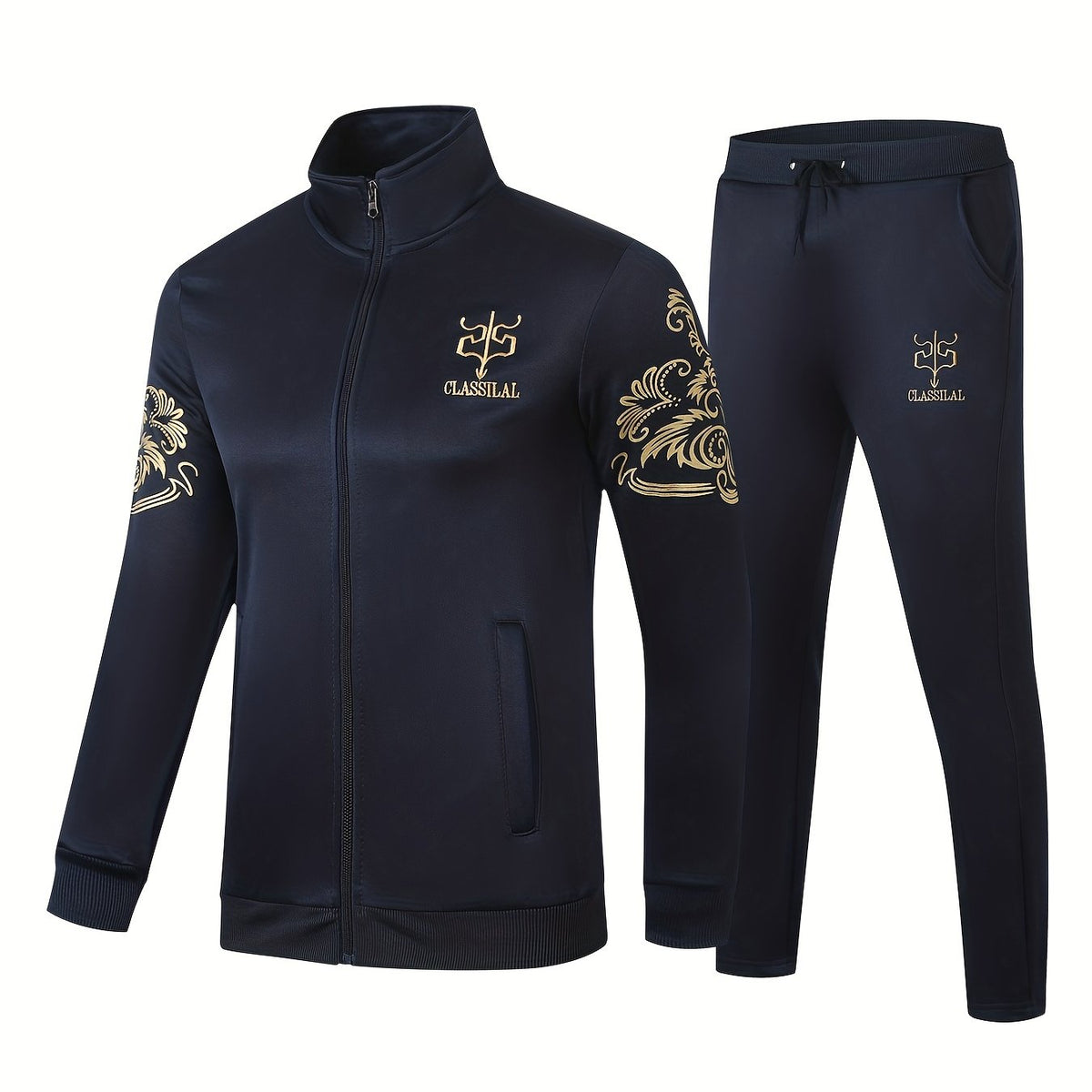 Men's Embroidered Sportswear Set for Outdoor Activities
